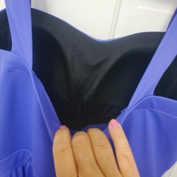 Coastal Blue Purple One Piece Swimsuit Size 16/18 - Picture 7 of 11